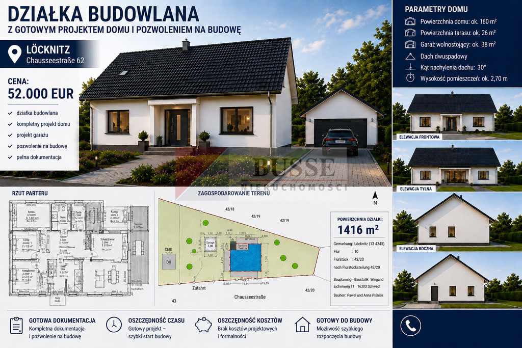 Działka Sprzedaż Löcknitz, Löcknitz-Penkun, Vorpommern-Greifswald, Meklemburgia-Pomorze Przednie, Niemcy