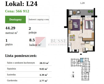Mieszkanie Sprzedaż Grzybowo Nadmorska